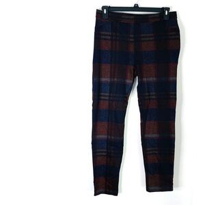 Plaid Women's Pants - Black and Brown